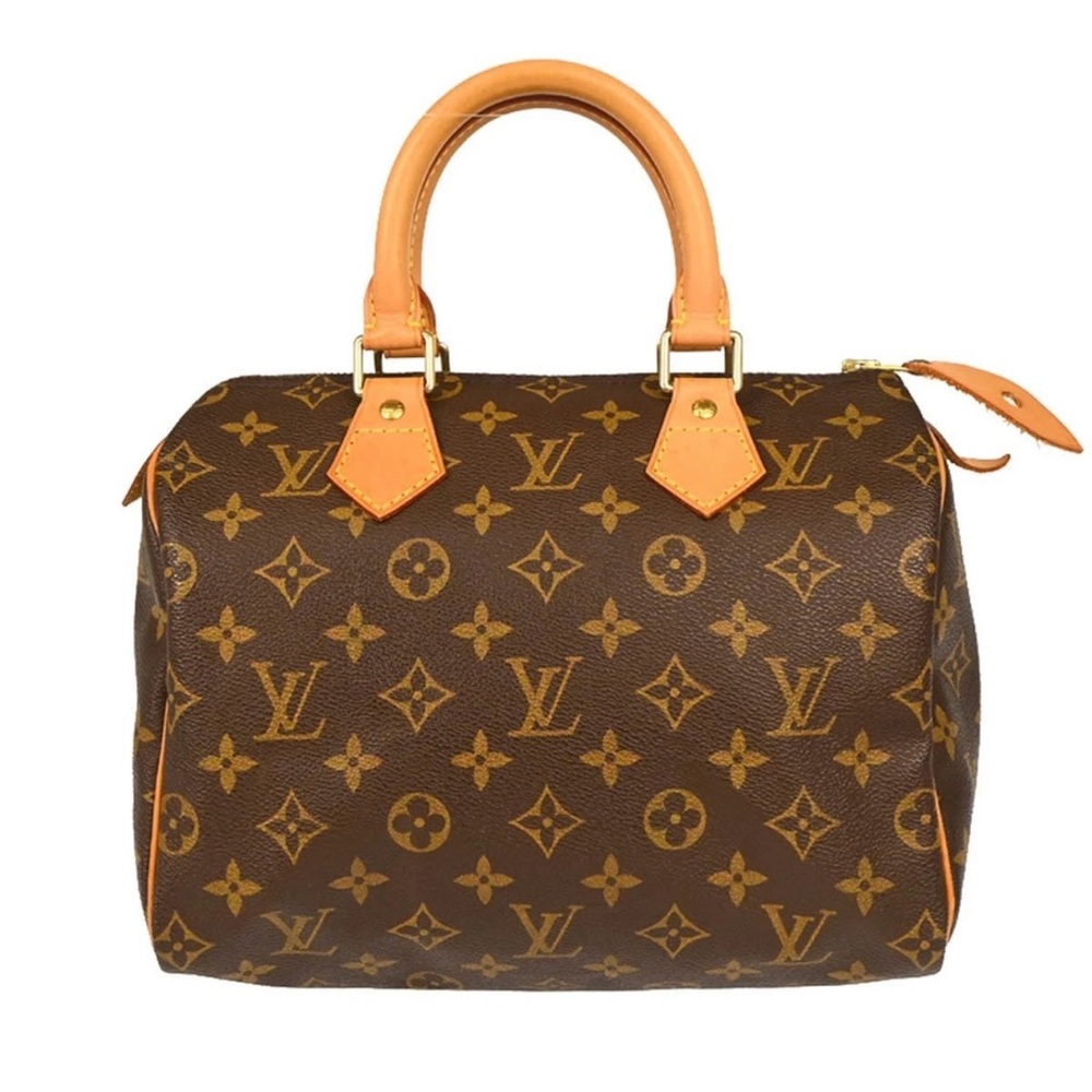 Louis Vuitton Brown and Tan Monogram Satchel